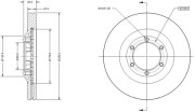 RAD2155C Brzdový kotouč REMY