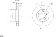 RAD2309C Brzdový kotouč REMY