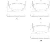 RAP2317 Sada brzdových destiček, kotoučová brzda REMY