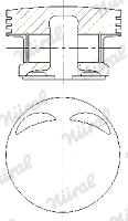 87-109107-00 Píst NÜRAL