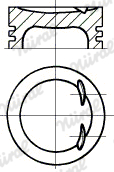 87-438500-00 Píst NÜRAL