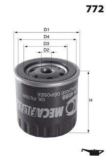 ELH4123 Olejový filtr MECAFILTER