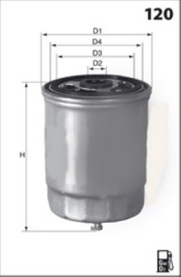 ELG5254 Palivový filtr MECAFILTER