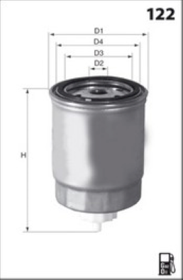 ELG5211 Palivový filtr MECAFILTER