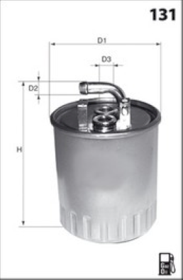 ELG5252 Palivový filtr MECAFILTER