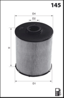 ELG5367 Palivový filtr MECAFILTER