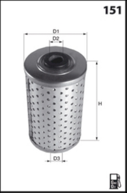 ELG5512 Palivový filtr MECAFILTER