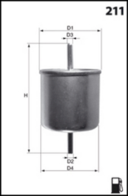 ELE6044 MECAFILTER palivový filter ELE6044 MECAFILTER