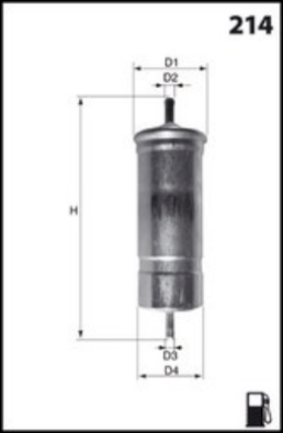 ELE6001 MECAFILTER palivový filter ELE6001 MECAFILTER