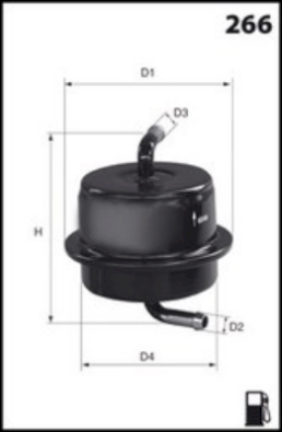 ELE6083 Palivový filtr MECAFILTER