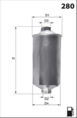 ELE3577 Palivový filtr MECAFILTER