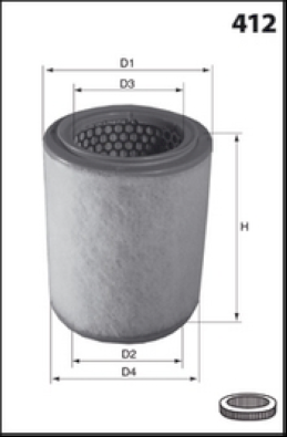 EL3753 Vzduchový filtr MECAFILTER