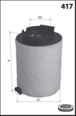 EL9223 Vzduchový filtr MECAFILTER