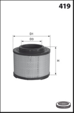 EL9325 Vzduchový filtr MECAFILTER