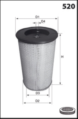 EL2149 MECAFILTER vzduchový filter EL2149 MECAFILTER