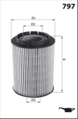 ELH4323 Olejový filtr MECAFILTER