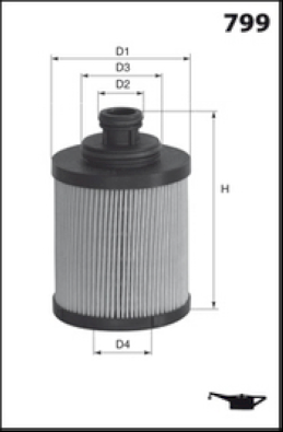 ELH4417 Olejový filtr MECAFILTER