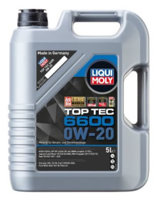 21411 LIQUI MOLY Motorový olej Top Tec 6600 0W-20 - 5 litrů | 21411 LIQUI MOLY