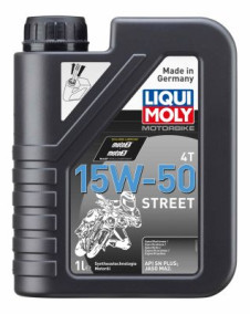 2555 LIQUI MOLY Motorbike 4T 15W50 Street, polosyntetický motorový olej 1 l 2555 LIQUI MOLY