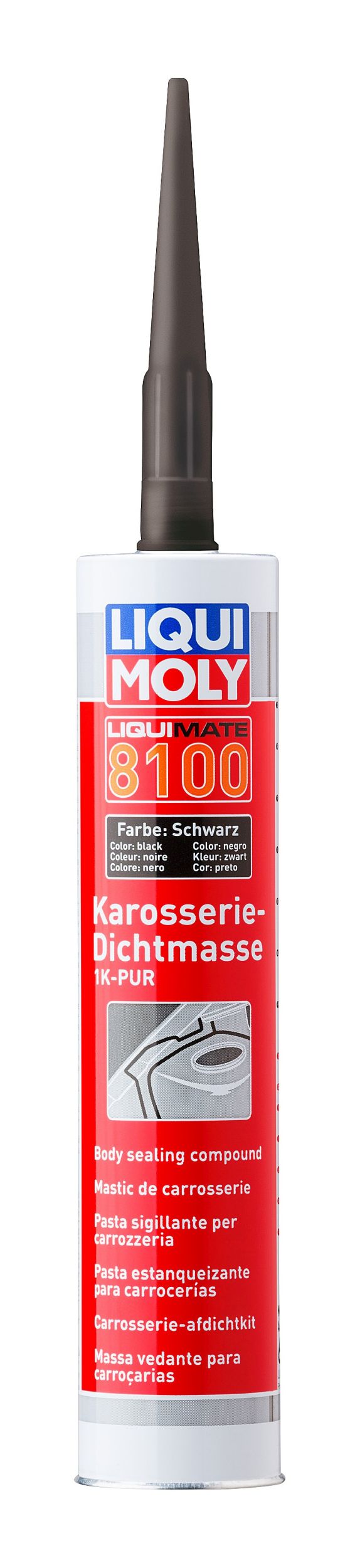 6146 Těsnicí materiál na karosérie Liquimate 8100 1K-PUR black LIQUI MOLY