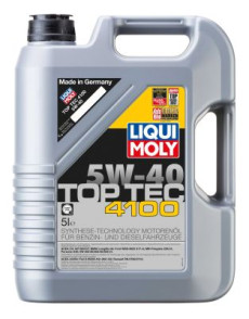 9511 LIQUI MOLY Motorový olej Top Tec 4100 5W-40 - 5 litrů | 9511 LIQUI MOLY