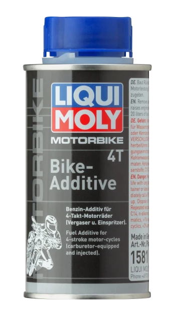 1581 LIQUI MOLY Motorbike 4T-Additiv - přísada do paliva 4T motocyklů 125 ml 1581 LIQUI MOLY