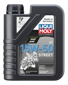 2555 LIQUI MOLY Motorbike 4T 15W50 Street, polosyntetický motorový olej 1 l 2555 LIQUI MOLY