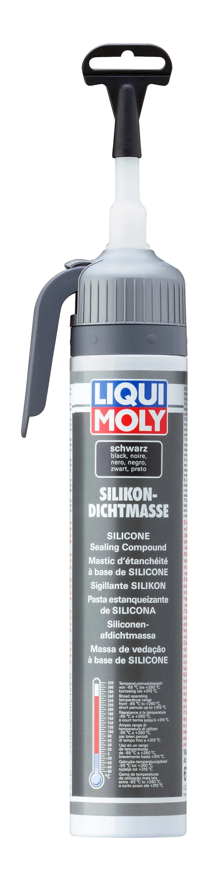 6185 LIQUI MOLY GmbH 6185 Těsnicí silikon - černý 200ml LIQUI MOLY