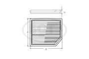 SAK 166 Filtr, vzduch v interiéru SCT - MANNOL