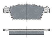 SP 264 PR SCT - MANNOL sada brzdových platničiek kotúčovej brzdy SP 264 PR SCT - MANNOL