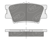 SP336 SCT - MANNOL sada brzdových platničiek kotúčovej brzdy SP336 SCT - MANNOL