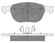 SP358 SCT - MANNOL sada brzdových platničiek kotúčovej brzdy SP358 SCT - MANNOL