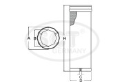 SW 3856 Filtr - sekundární vzduch SCT - MANNOL