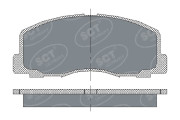 SP 117 PR Sada brzdových destiček, kotoučová brzda SCT - MANNOL