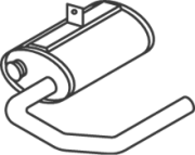 50402 Střední-/zadní tlumič výfuku DINEX