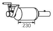 56347 Filtr pevnych castic, vyfukovy system DINEX