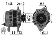 210950 ERA alternátor 210950 ERA