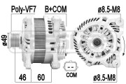 210951 ERA alternátor 210951 ERA