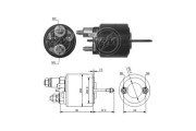 227386 Elektromagnetický spínač, startér ERA