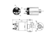 227843 ERA elektromagnetický spínač pre żtartér 227843 ERA