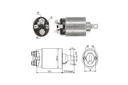 227851 ERA elektromagnetický spínač pre żtartér 227851 ERA