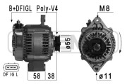 210869 ERA alternátor 210869 ERA