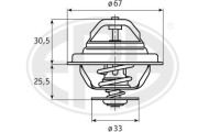 350173 Termostat, chladivo OEM ERA