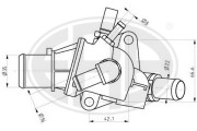 350228 Termostat, chladivo ERA