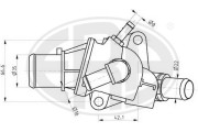 350244 Termostat, chladivo ERA