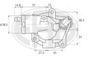 350259 Termostat, chladivo ERA