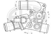 350304 Termostat, chladivo OEM ERA