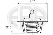 350323 Termostat, chladivo OEM ERA