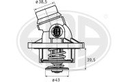 350328A Termostat, chladivo ERA