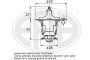 350353A Termostat, chladivo ERA